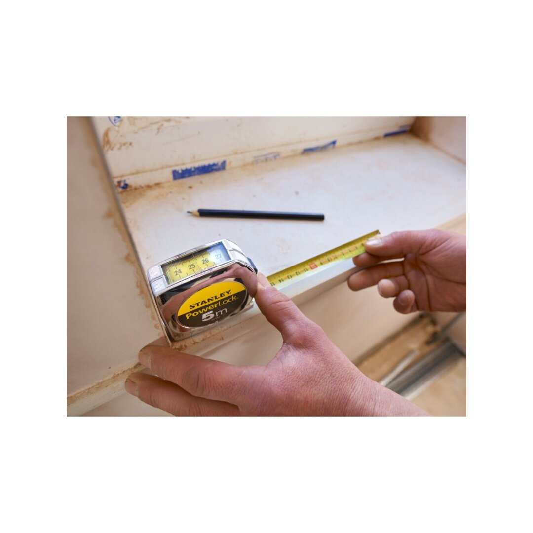 Rulėtė „Powerlock 5mx19“ skaičiai viršuje Stanley 0-33-932 5
