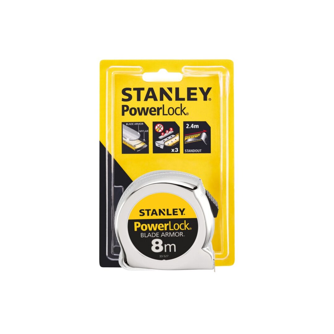 Rulėtė „Powerlock“ 8m 25mm Stanley 0-33-527 1