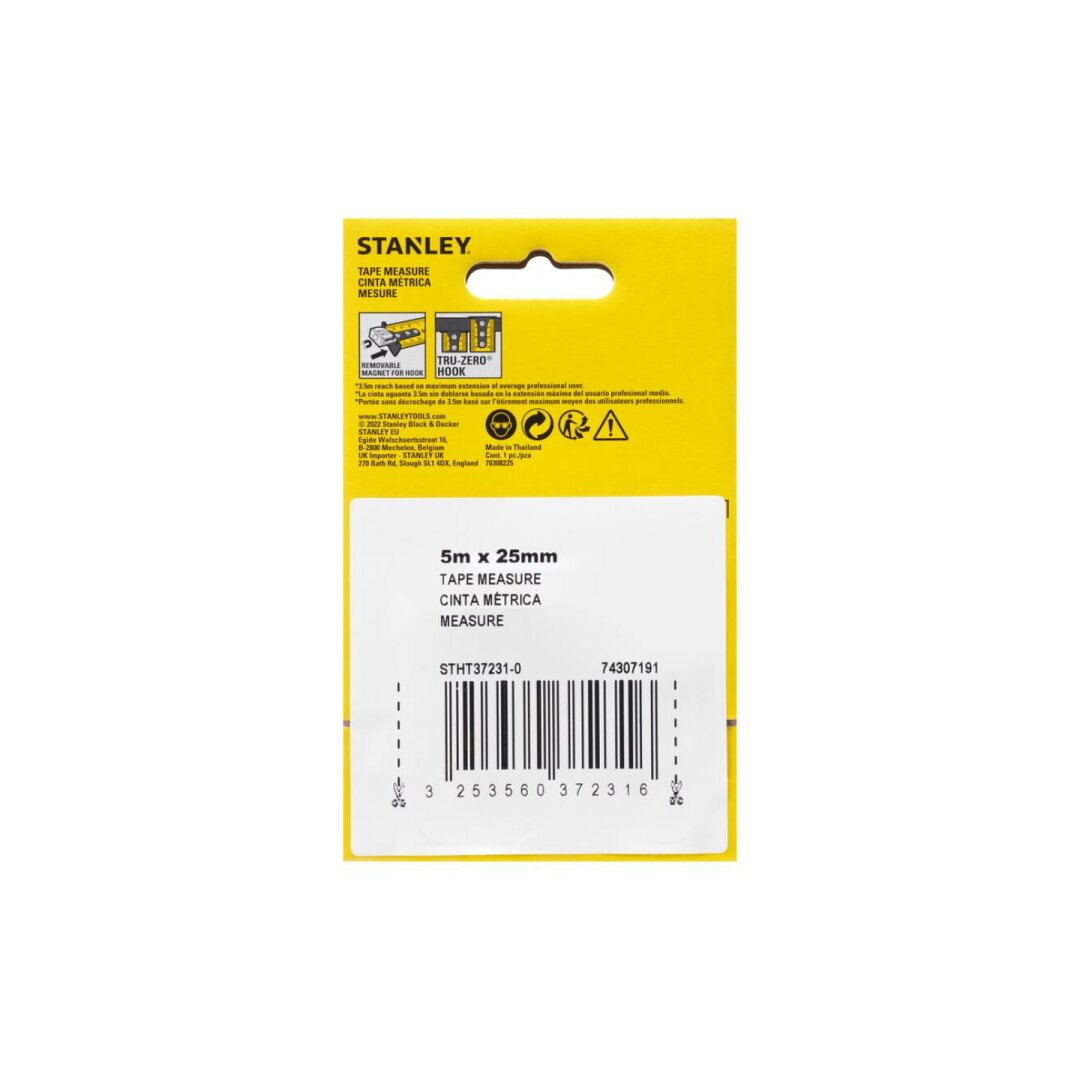 Ruletė Stanley 5m Control lock STHT37231-0 Ruletė Stanley 5m Control lock STHT37231-0