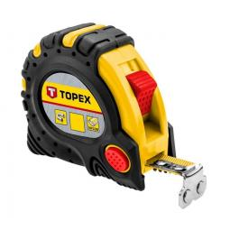 Ruletė su magnetu TOPEX 27C345, 5 m. Ruletė su magnetu TOPEX 27C345, 5 m.