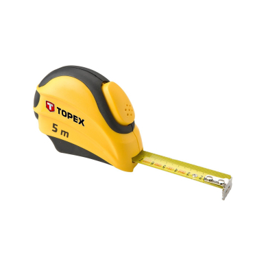 Ruletė plieninė Topex 5m./19mm Ruletė plieninė Topex 5m./19mm