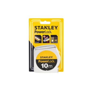 Rulėtė „Powerlock“ 10 m Stanley 0-33-442 3 Rulėtė „Powerlock“ 10 m Stanley 0-33-442 3