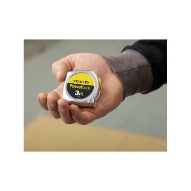 Rulėtė „Powerlock“ 3m Stanley 0-33-238 8 Rulėtė „Powerlock“ 3m Stanley 0-33-238 8
