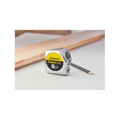Rulėtė „Powerlock“ 8m Stanley 1-33-198 3 Rulėtė „Powerlock“ 8m Stanley 1-33-198 3