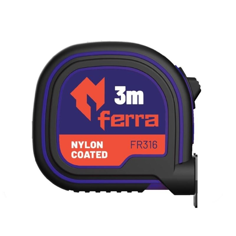 Ruletė Ferra 3m x 16mm, magnetinė Ruletė Ferra 3m x 16mm, magnetinė