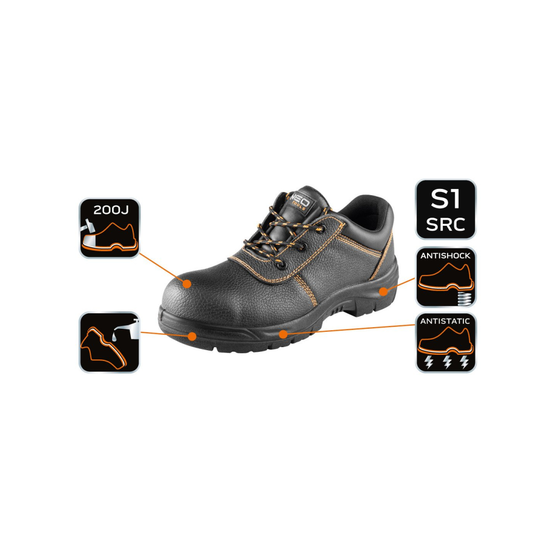 S1 SRC odiniai pusbačiai, plieninis priekis, 39 dydis 7 S1 SRC odiniai pusbačiai, plieninis priekis, 39 dydis 7