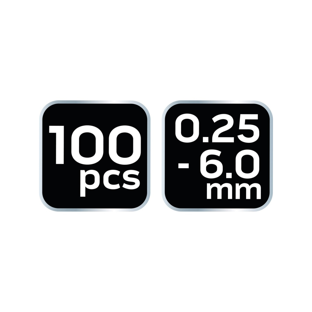 Savaime išsilydantys termo susitraukiantys vamzdeliai, 100 vnt. (0,25 - 6,0 mm) 8