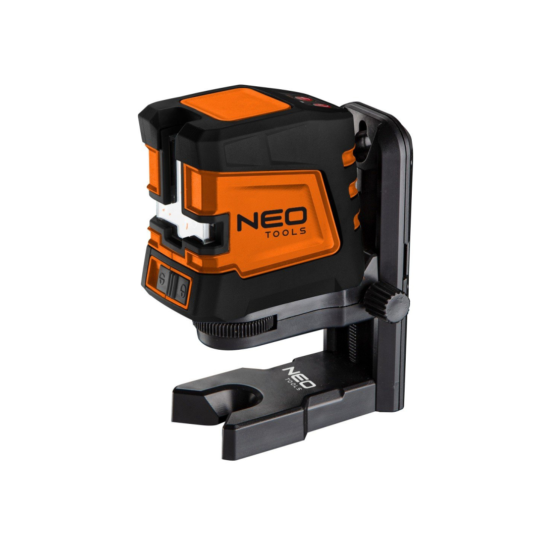 Savaime išsilyginantis kryžminis lazerinis nivelyras NEO 75-107, 20 m, žalias, su maišeliu ir mag. laikikliu 5