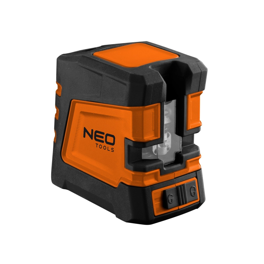 Savaime išsilyginantis kryžminis lazerinis nivelyras NEO 75-107, 20 m, žalias, su maišeliu ir mag. laikikliu Savaime išsilyginantis kryžminis lazerinis nivelyras NEO 75-107, 20 m, žalias, su maišeliu ir mag. laikikliu