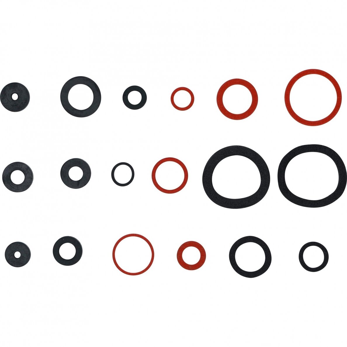 Sandarinimo / santechninių žiedų asortimentas | Guma ir pluoštas | 141 vnt. (8059) 1 Sandarinimo / santechninių žiedų asortimentas | Guma ir pluoštas | 141 vnt. (8059) 1