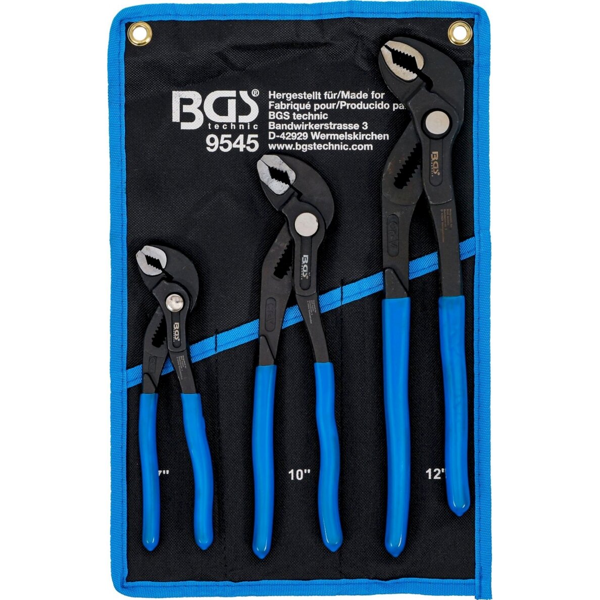 Santechninių replių rinkinys fiksuojamų mygtuku | 175/240/300 mm | 3 vnt. (9545)