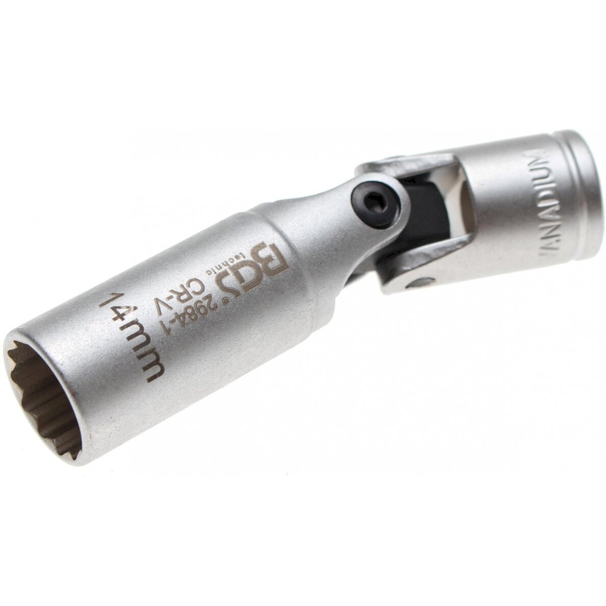 Šarnyrinė galvutė žvakėms 12 kampų | 10 mm (3/8") | 14 mm (2984-1)