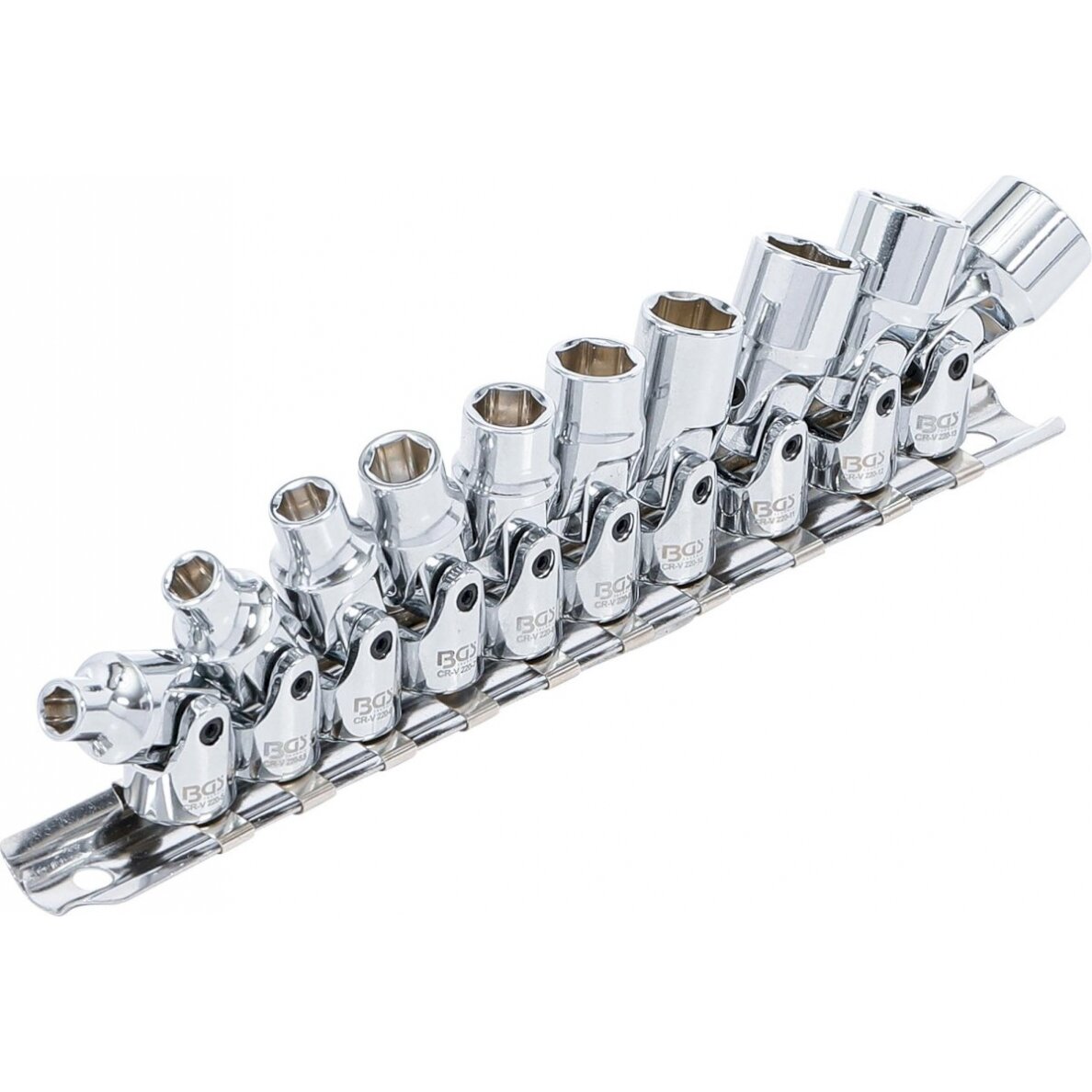 Šarnyrinių galvučių rinkinys | 6.3 mm (1/4") | 5 - 13 mm | 10 vnt. (220) Šarnyrinių galvučių rinkinys | 6.3 mm (1/4") | 5 - 13 mm | 10 vnt. (220)