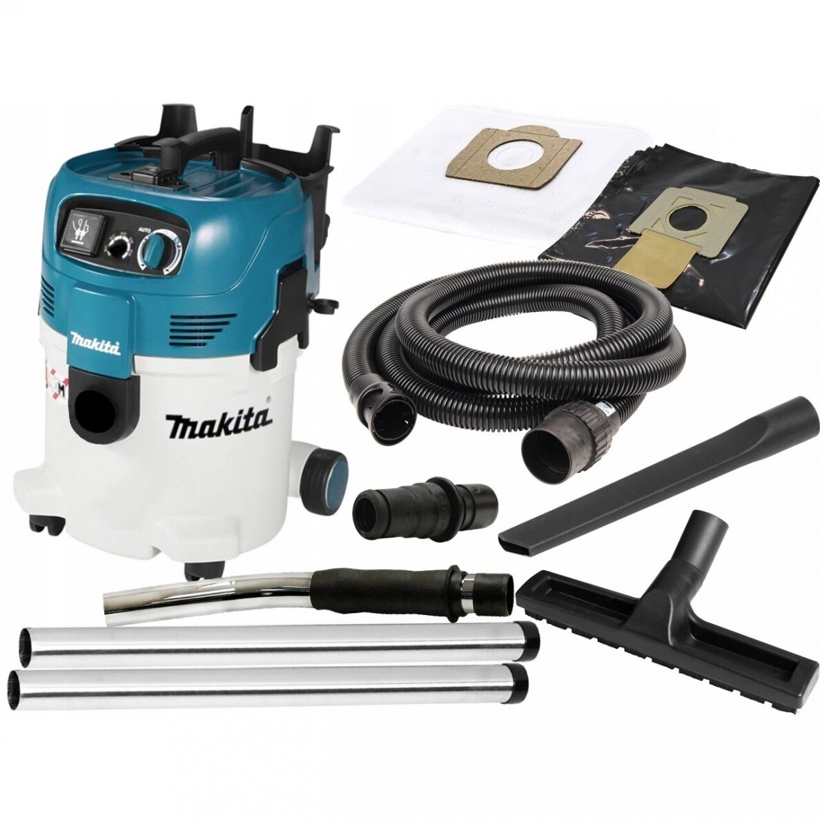Sauso ir drėgno valymo dulkių siurblys Makita VC3012M, su priedais 1