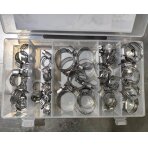 Sąvaržų rinkinys | nerūdijantis plienas | 26 vnt. (H8055-1) Sąvaržų rinkinys | nerūdijantis plienas | 26 vnt. (H8055-1)