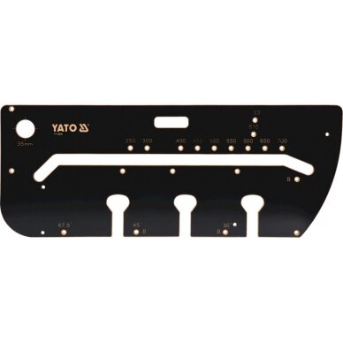 Šablonas virtuvinio stalviršio sujungimams | 1000 x 390 x 53 mm (YT-70890) Šablonas virtuvinio stalviršio sujungimams | 1000 x 390 x 53 mm (YT-70890)