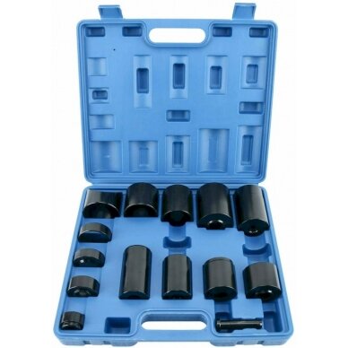 Sailenblokų / įvorių ir guolių presavimo indėklų rinkinys | 14 vnt. (SK66958) Sailenblokų / įvorių ir guolių presavimo indėklų rinkinys | 14 vnt. (SK66958)