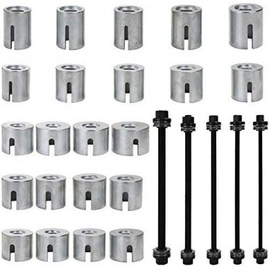 Sailentblokų presavimo komplektas | 22 indėklai / 5 varžtai | 27 vnt. (XC3206) 1