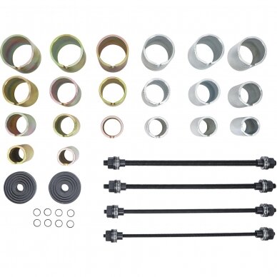 Sailentblokų presavimo komplektas | su 4 varžtais | 26 vnt. (67302) 1 Sailentblokų presavimo komplektas | su 4 varžtais | 26 vnt. (67302) 1