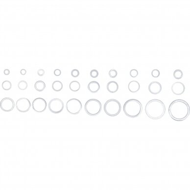 Sandarinimo žiedų / tarpinių asortimentas | aliuminis | 300 vnt. (8143) 1 Sandarinimo žiedų / tarpinių asortimentas | aliuminis | 300 vnt. (8143) 1