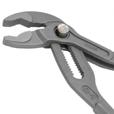 Santechninės replės su fiksavimo mygtuku 175mm 1 Santechninės replės su fiksavimo mygtuku 175mm 1