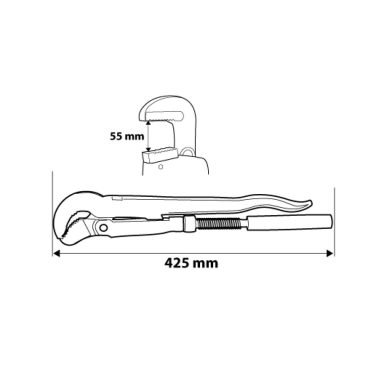Santechninis raktas 90, 1,5' 2 Santechninis raktas 90, 1,5' 2