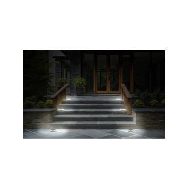 Saulės LED laiptinės lempa 4