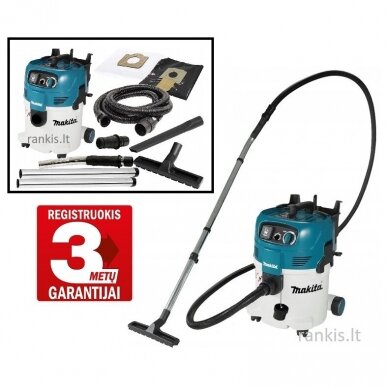 Sauso ir drėgno valymo dulkių siurblys Makita VC3012M, su priedais Sauso ir drėgno valymo dulkių siurblys Makita VC3012M, su priedais