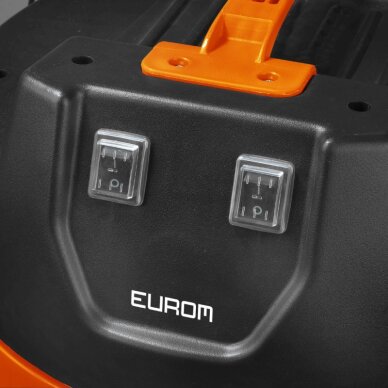 Sauso ir šlapio valymo siurblys EUROM Force 2070 2kW, 70L 7