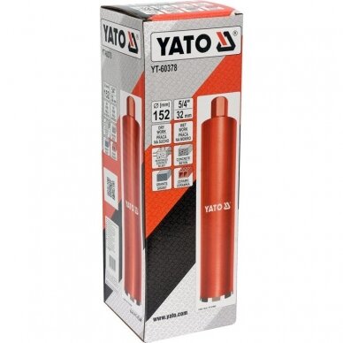 Sauso / šlapio gręžimo karūna Yato YT-60378, 1 1/4", 430/152mm 2