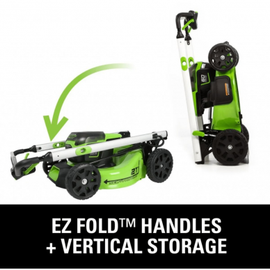 Akumuliatorinė savaeigė vejapjovė Greenworks GD60LM51SP, 60 V, 51 cm, (be akum. ir krov.) 9 Akumuliatorinė savaeigė vejapjovė Greenworks GD60LM51SP, 60 V, 51 cm, (be akum. ir krov.) 9