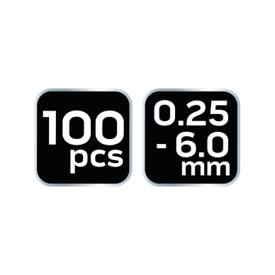 Savaime išsilydantys termo susitraukiantys vamzdeliai, 100 vnt. (0,25 - 6,0 mm) 8