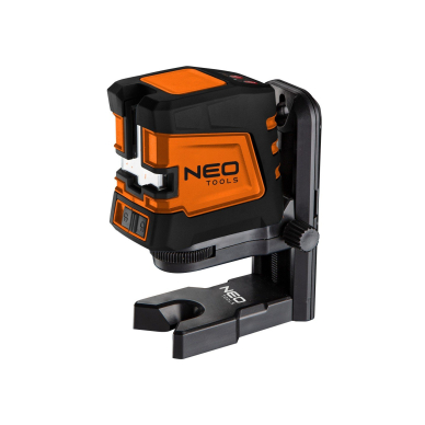 Savaime išsilyginantis kryžminis lazerinis nivelyras NEO 75-107, 20 m, žalias, su maišeliu ir mag. laikikliu 5 Savaime išsilyginantis kryžminis lazerinis nivelyras NEO 75-107, 20 m, žalias, su maišeliu ir mag. laikikliu 5