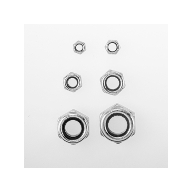 Savaiminio fiksavimo veržlės, 146 vnt. 1 Savaiminio fiksavimo veržlės, 146 vnt. 1