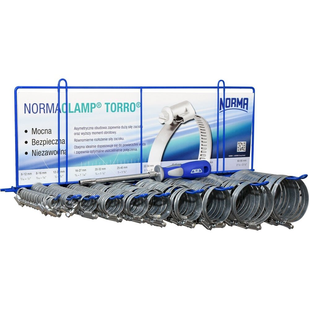 Sąvaržų rinkinys su stendu | /NORMA/ | 365 vnt. (73598) Sąvaržų rinkinys su stendu | /NORMA/ | 365 vnt. (73598)