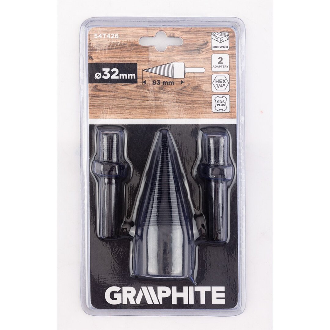 SDS plius medienos padalijimo gręžimo bitas, šešiabriauniai, 32 mm 1 SDS plius medienos padalijimo gręžimo bitas, šešiabriauniai, 32 mm 1