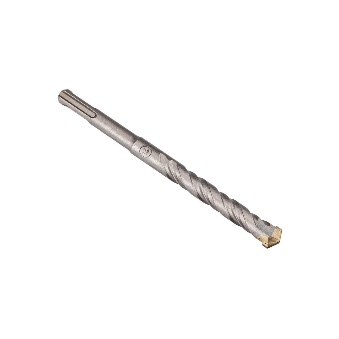 SDS Plus betoninis grąžtas su dviguba spiralė 14 x 160 mm 2 SDS Plus betoninis grąžtas su dviguba spiralė 14 x 160 mm 2