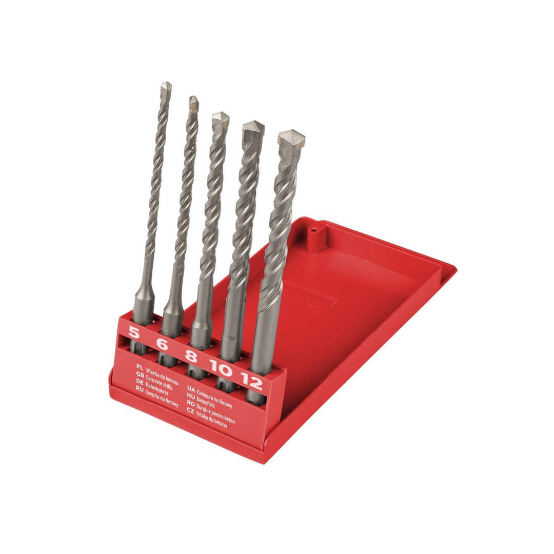 SDS PLUS Grąžtai betonui 5,6,8,10,12mm x 160mm SDS PLUS Grąžtai betonui 5,6,8,10,12mm x 160mm