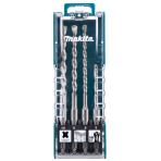 Grąžtų Komplektas Makita D-74136, (5 x 110 mm, 6 x 160 mm, 8 x 160 mm, 10 x 160 mm) SDS-PLUS