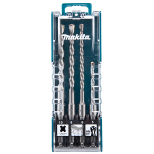 Grąžtų Komplektas Makita D-74136, (5 x 110 mm, 6 x 160 mm, 8 x 160 mm, 10 x 160 mm) SDS-PLUS