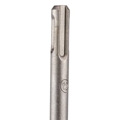 SDS Plus betoninis grąžtas su dviguba spiralė 12 x 110 mm 3