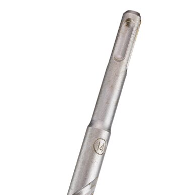 SDS Plus betoninis grąžtas su dviguba spiralė 14 x 310 mm 3 SDS Plus betoninis grąžtas su dviguba spiralė 14 x 310 mm 3