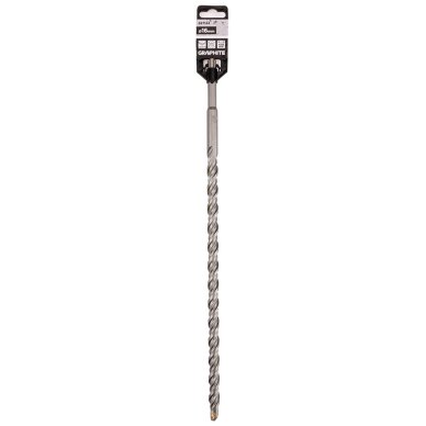 SDS Plus betoninis grąžtas su dviguba spiralė 16 x 410 mm 1