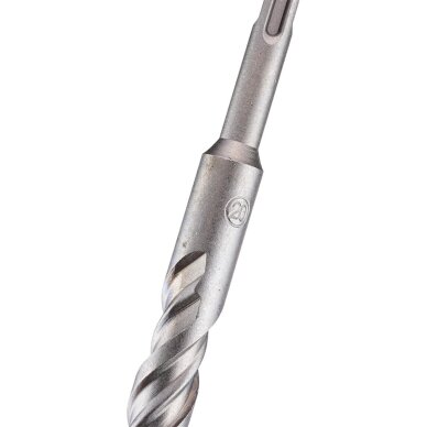 SDS Plus betoninis grąžtas su dviguba spiralė 20 x 260 mm 3 SDS Plus betoninis grąžtas su dviguba spiralė 20 x 260 mm 3
