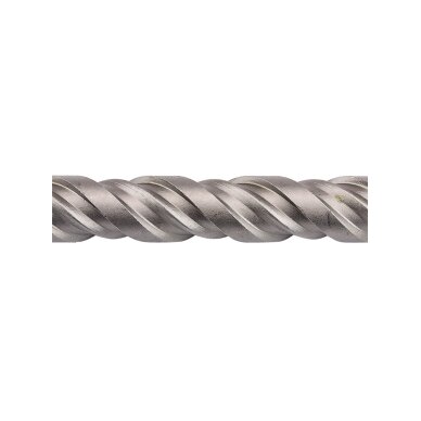 SDS Plus betoninis grąžtas su dviguba spiralė 25 x 260 mm 2