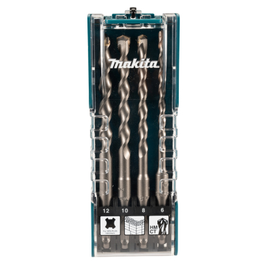 Grąžtų Komplektas Makita D-74756, (6 mm, 8 mm, 10 mm, 12 mm x 160 mm) SDS-PLUS Grąžtų Komplektas Makita D-74756, (6 mm, 8 mm, 10 mm, 12 mm x 160 mm) SDS-PLUS