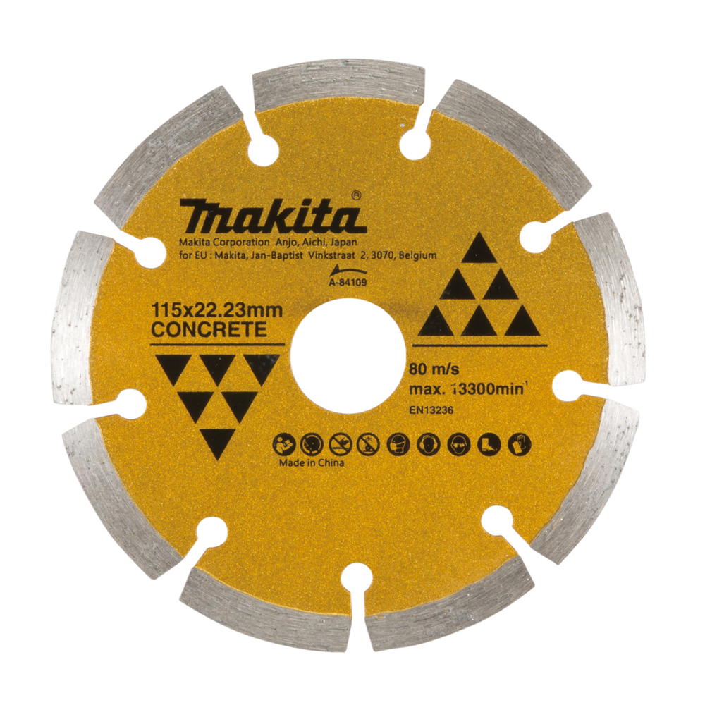 Segmentinis 115MM eko. klase betonui Makita A-84109 Segmentinis 115MM eko. klase betonui Makita A-84109