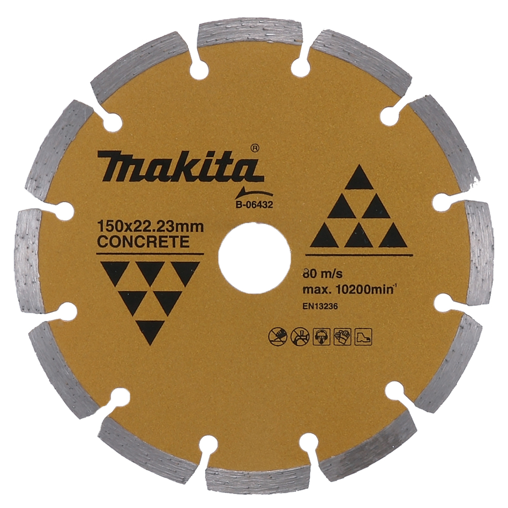 Deimantinis pjovimo diskas Makita B-06432, 150mm, betonui Deimantinis pjovimo diskas Makita B-06432, 150mm, betonui