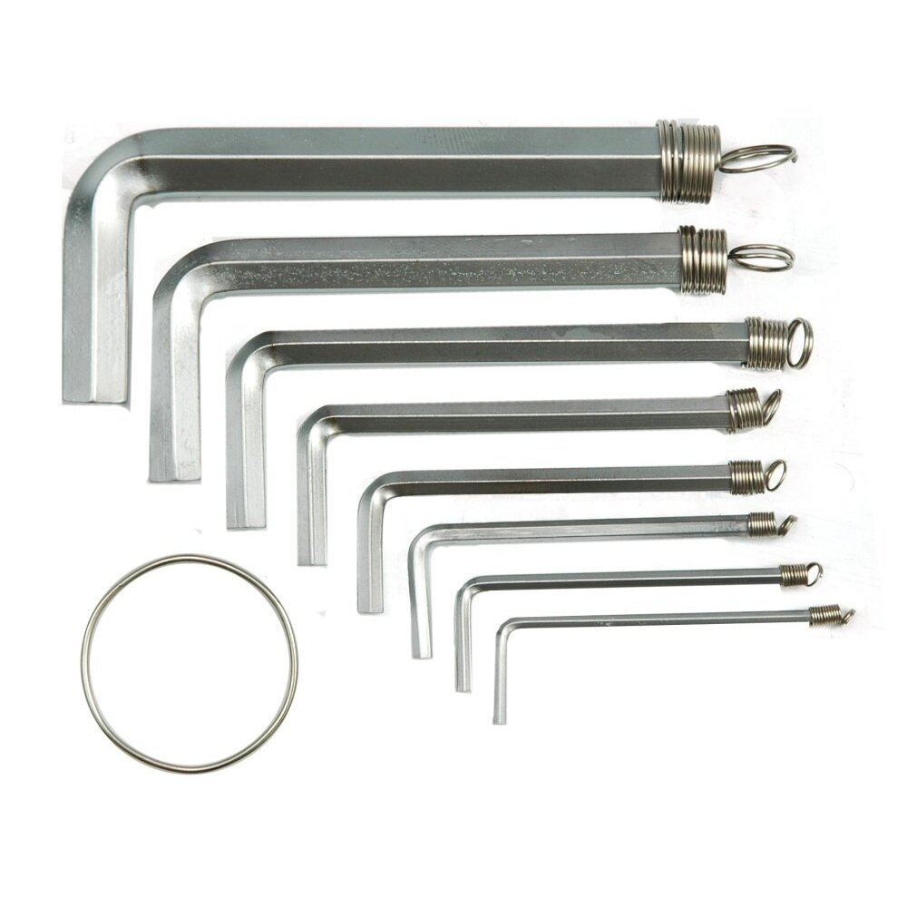 Šešiakampių raktų komplektas / hex / 8vnt. 2 - 10mm (56392) Šešiakampių raktų komplektas / hex / 8vnt. 2 - 10mm (56392)