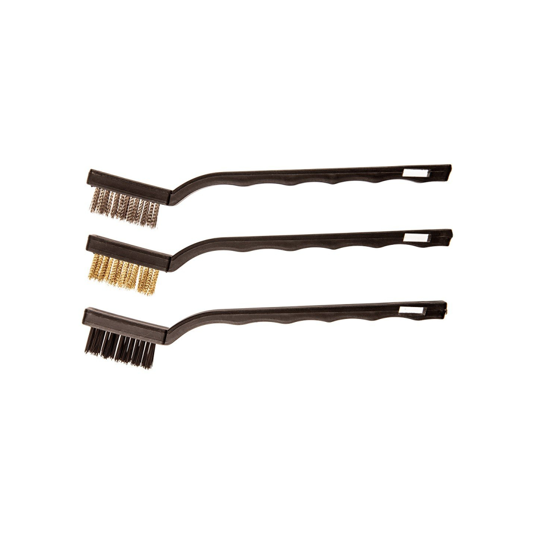 Šepečių komplektas, 3 vienetai, 180 mm; varinis Šepečių komplektas, 3 vienetai, 180 mm; varinis